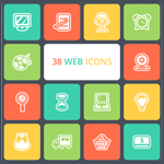 Free Collection of 38 Beautiful Web Icons
