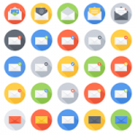 A Stylish Free Email Icon Vector Set