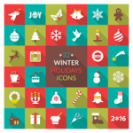 32 Free Festive Winter Holiday Icons