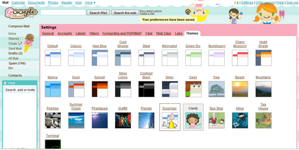 Gmail Themes