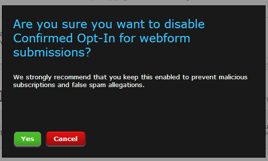 Aweber Double Opt-In Recommendation 