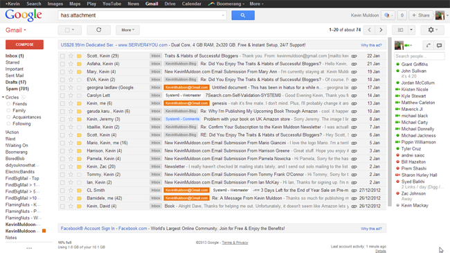 Gmail Attachments