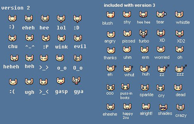 Bunny Emoticon Pack v3