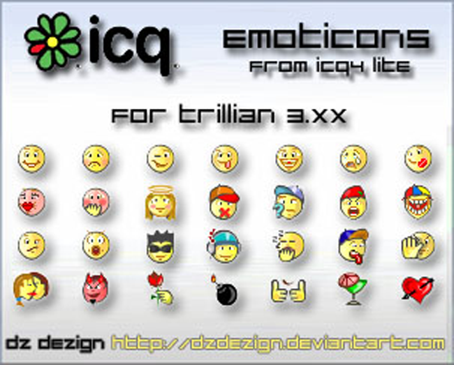 Emoticons from ICQ4