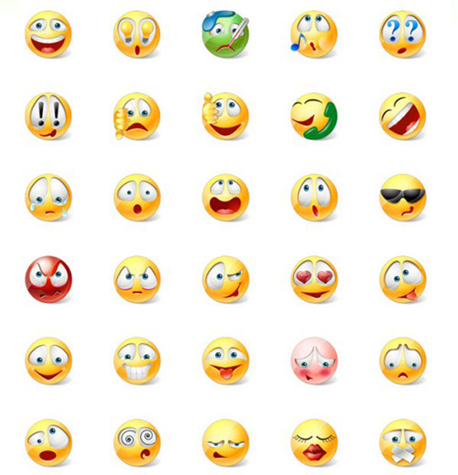 Vista Style Emoticons Icons