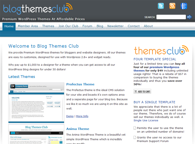 Blog Themes Club