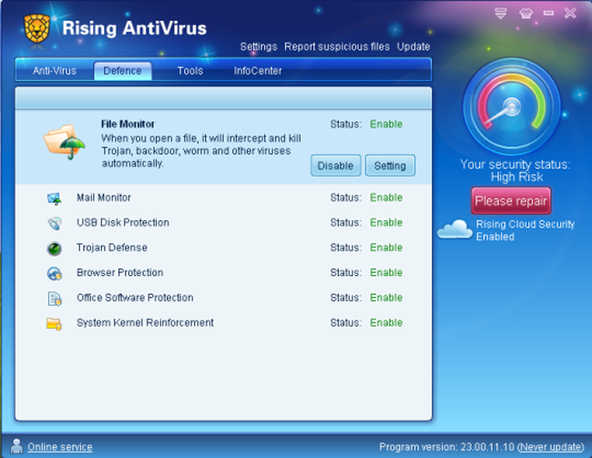 Rising Free Antivirus