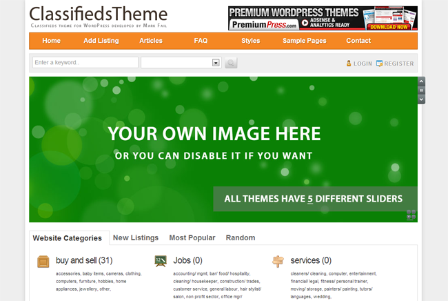 Classifieds Theme