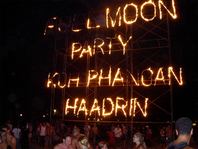 Go to the Full Moon Party in Thailand