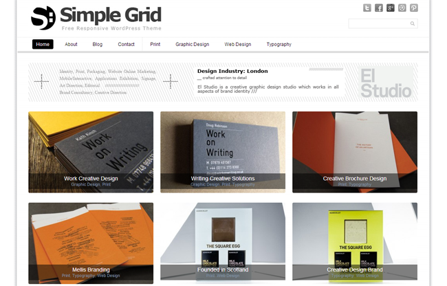 Simple Grid WordPress Theme