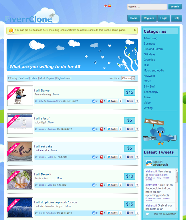Altrasoft Fiverr Clone