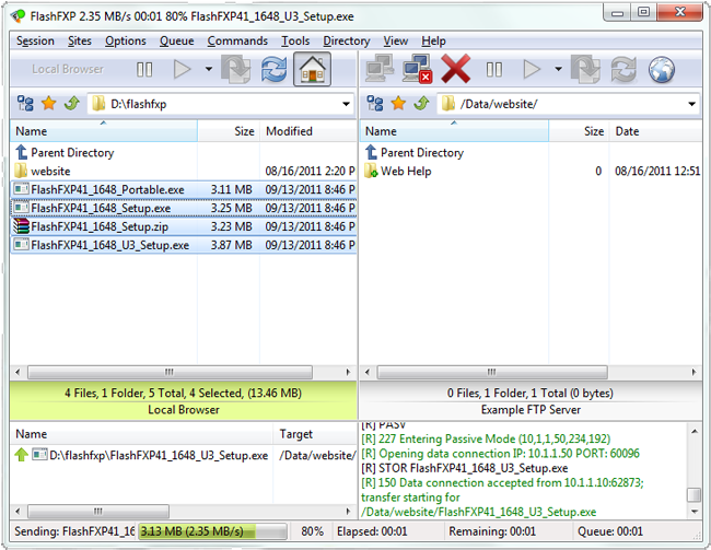 FlashFXP FTP Client
