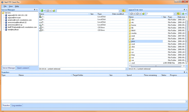 Null FTP Client