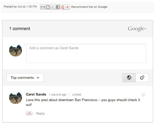 Google+ Comments