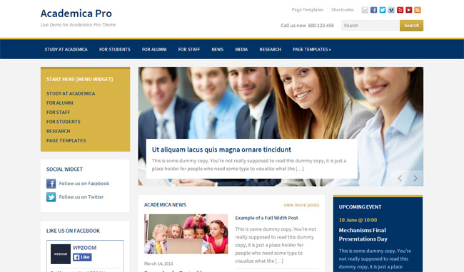 Academica Pro WordPress Theme