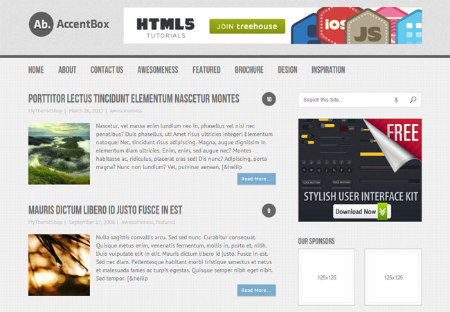 Accentbox WordPress Theme