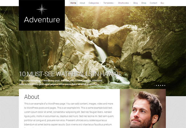 Adventure WordPress Theme