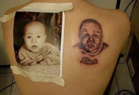 Old Baby Tattoo