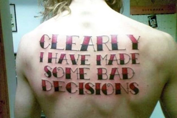 Bad Decision Tattoo