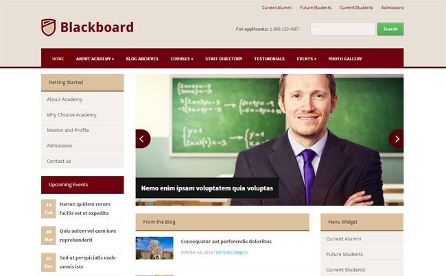 Blackboard WordPress Theme