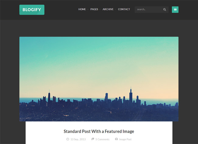 Blogify WordPress Theme