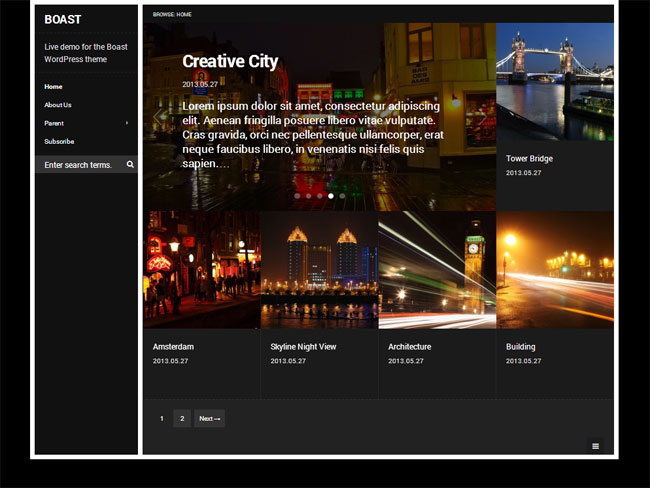 Boast WordPress Theme