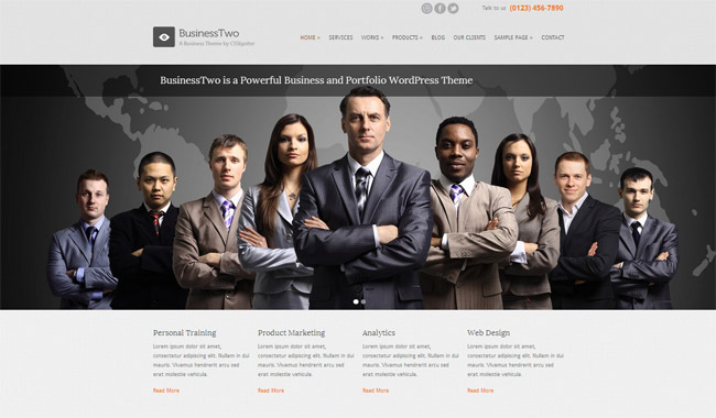 BusinessTwo WordPress Theme