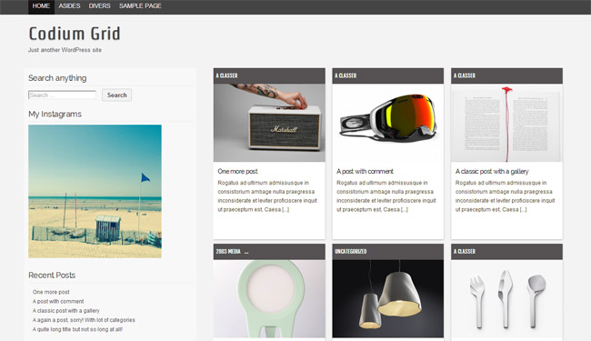 Codium Grid WordPress Theme