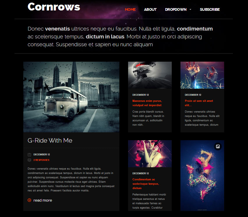 Cornrows WordPress Theme