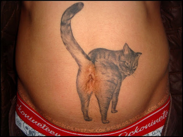 Cat Flap Tattoo