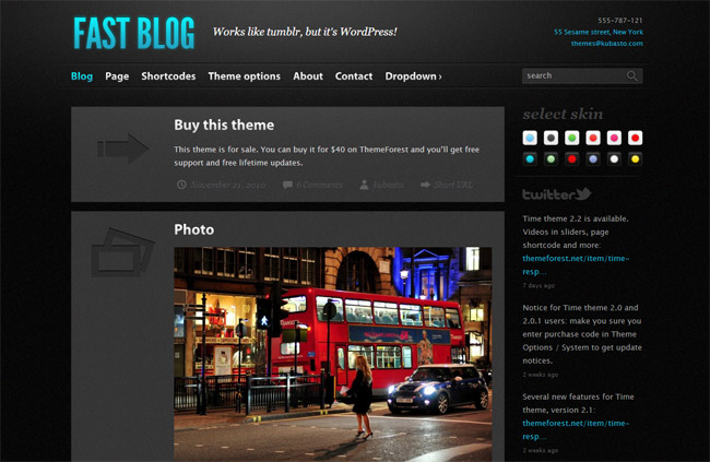 Fast Blog WordPress Theme