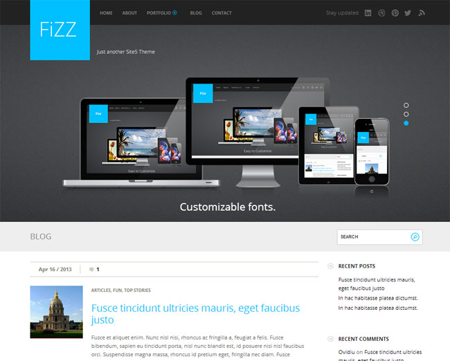 Fizz WordPress Theme