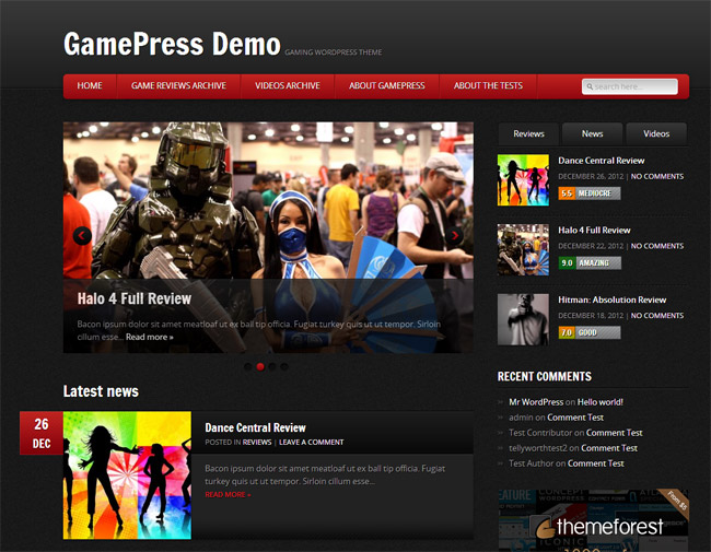 GamePress WordPress Theme