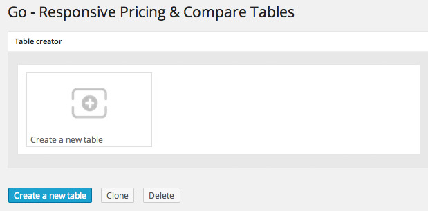 Creating a New Table