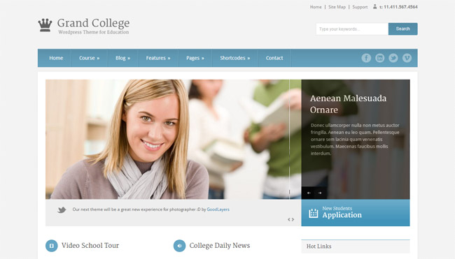 Grand College WordPress Theme