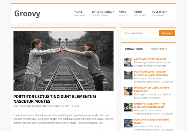 Groovy WordPress Theme