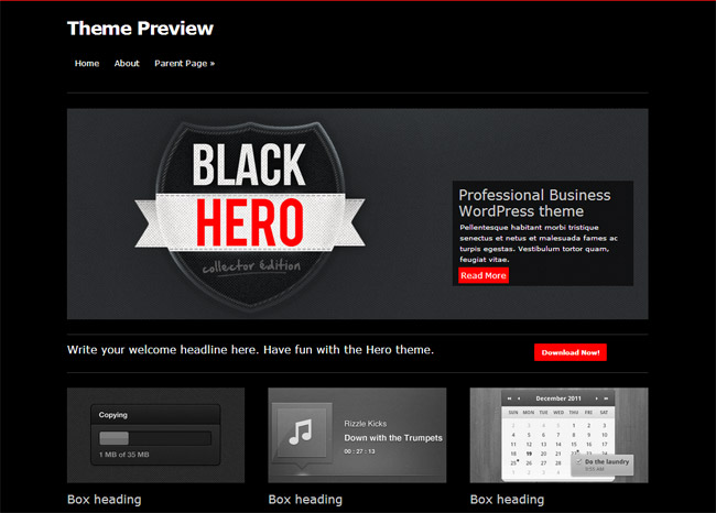 Hero WordPress Theme
