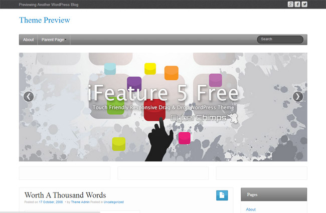 iFeature WordPress Theme