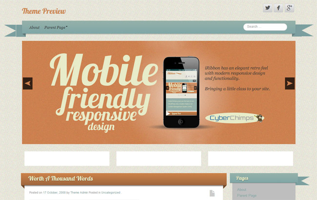 iRibbon WordPress Theme