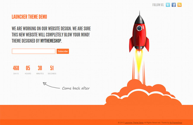 Launcher WordPress Theme