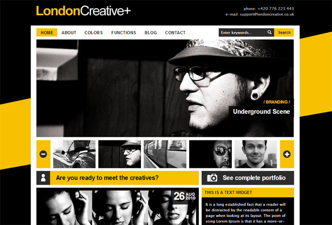 London Creative + WordPress Theme