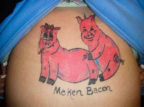 Maken Bacon Bad Tattoo
