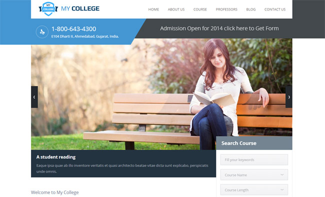 My College WordPress Theme