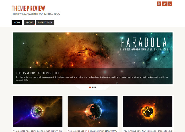 Parabola WordPress Theme