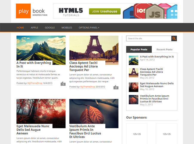 Playbook WordPress Theme