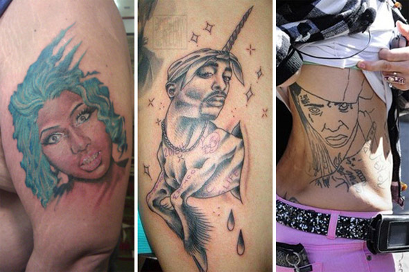 Rap Fans Bad Tattoos