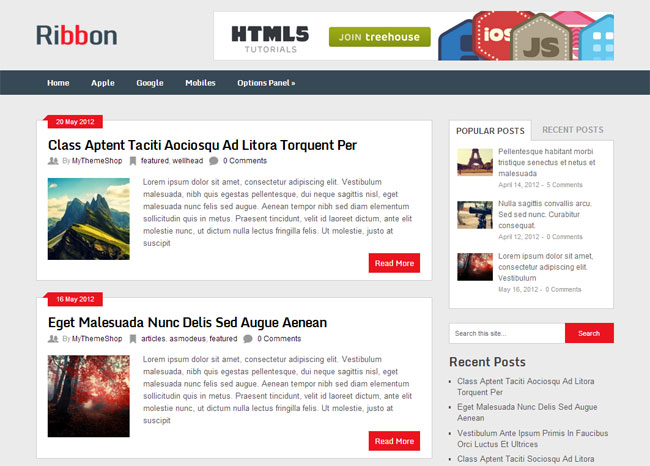 Ribbon WordPress Theme