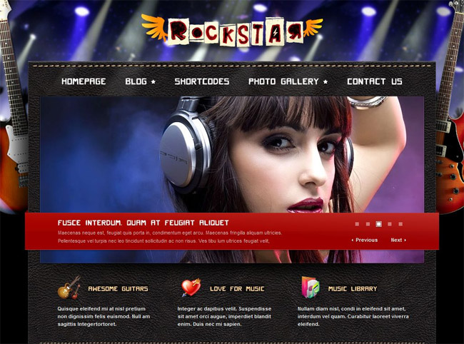Rockstar WordPress Theme