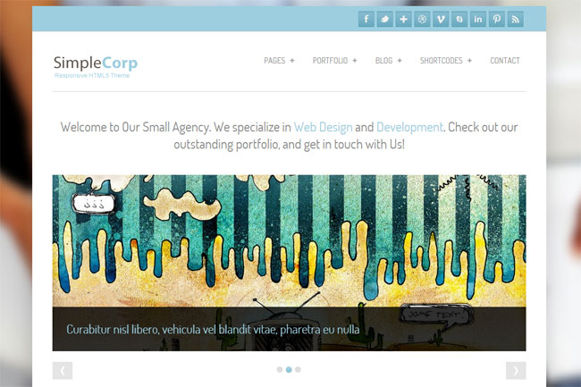 SimpleCorp WordPress Theme