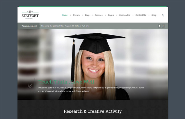 Statfort WordPress Theme